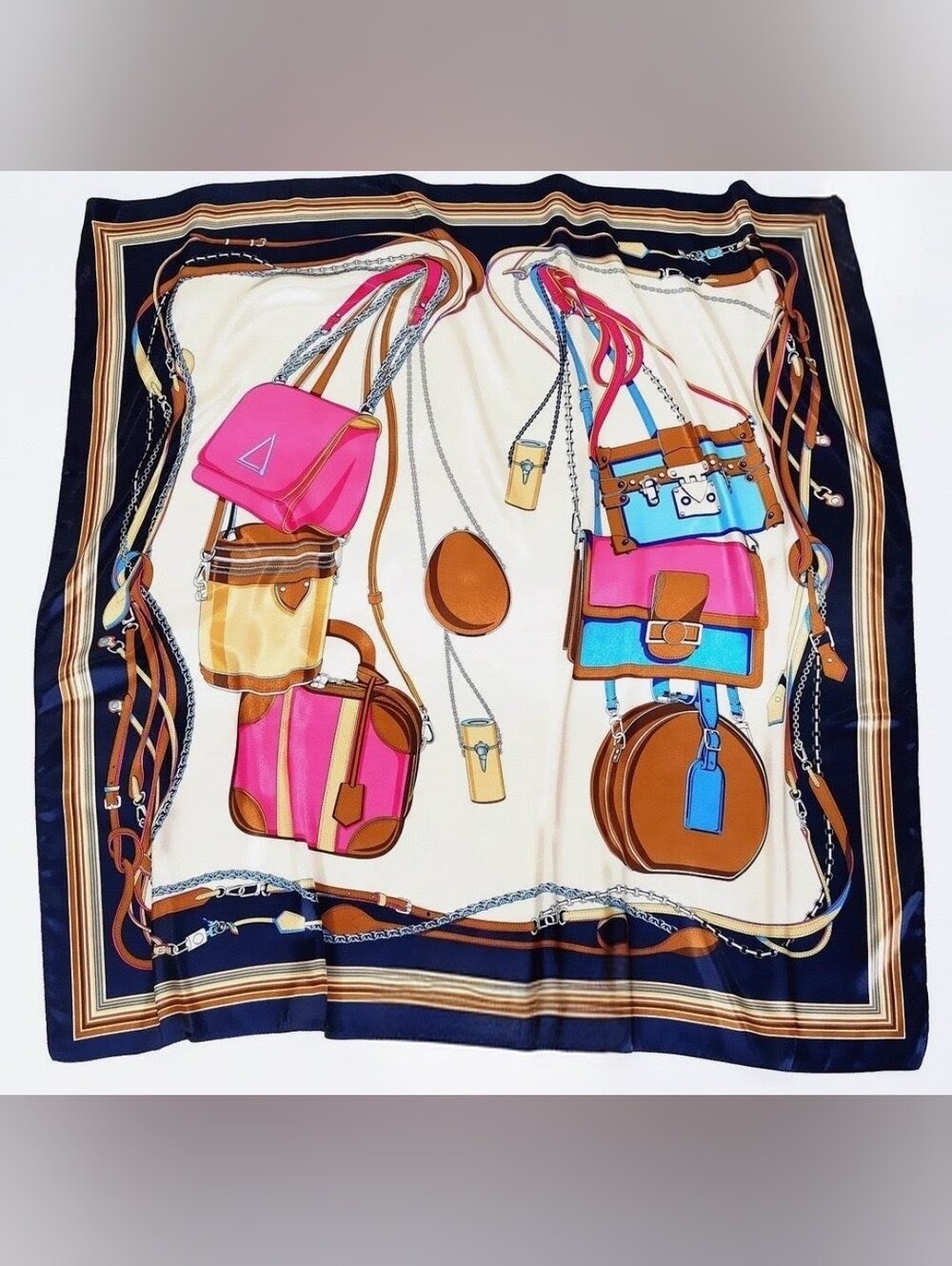 Scarf w/ Purse Bags & Bridal Wreath Large